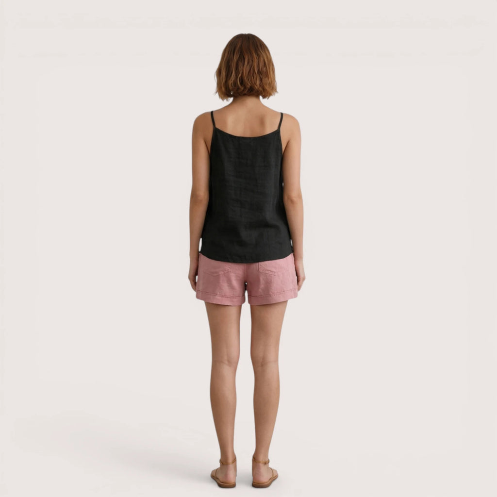 Seraphina | Women’s Spaghetti Strap Linen Top