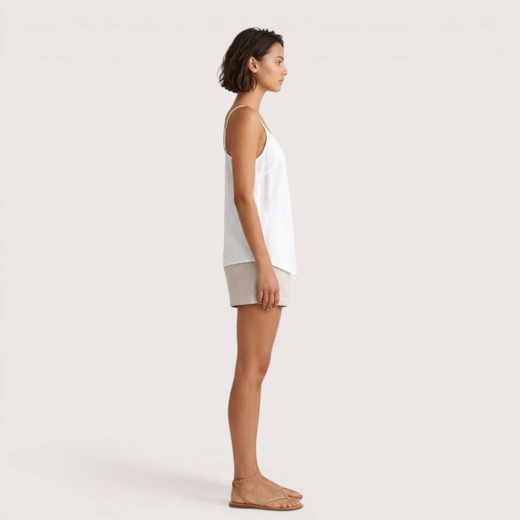 Seraphina | Women’s Spaghetti Strap Linen Top