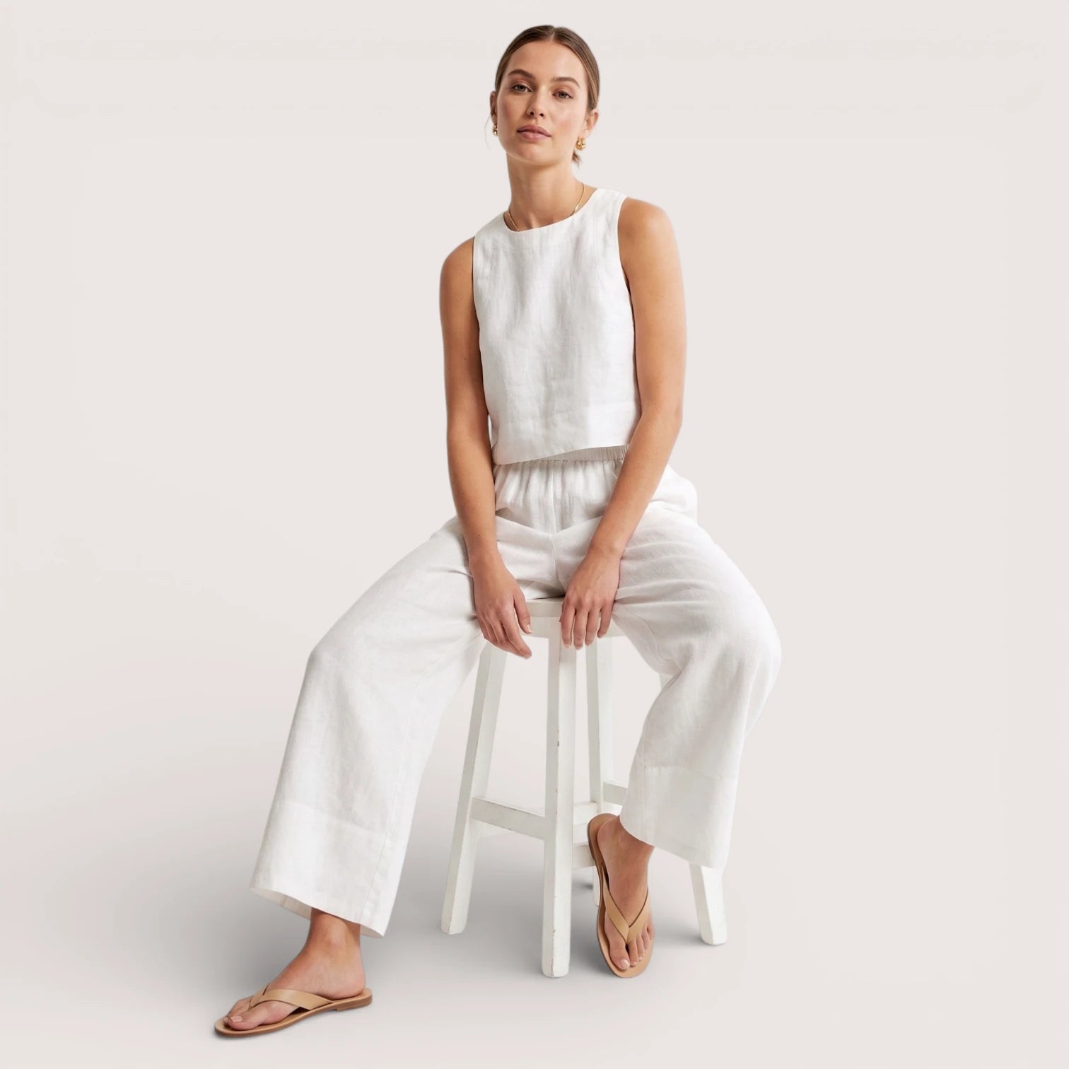 Aurelia | Women’s Sleeveless Top & Wide-Leg Trousers Set