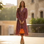 Luna | Women's Classic Midi Wrap Dress