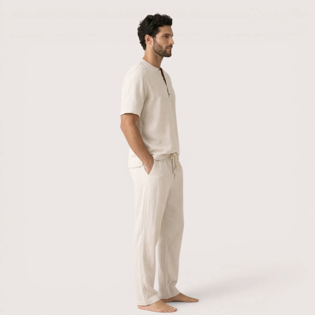 Rafferty | Men’s Cotton‑Linen Summer Shirt & Trousers Set