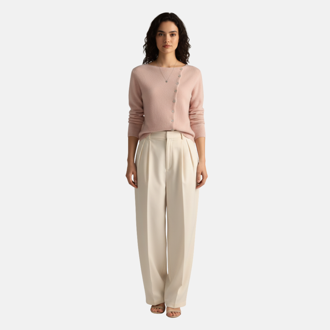 Lola | Asymmetric Button Cardigan