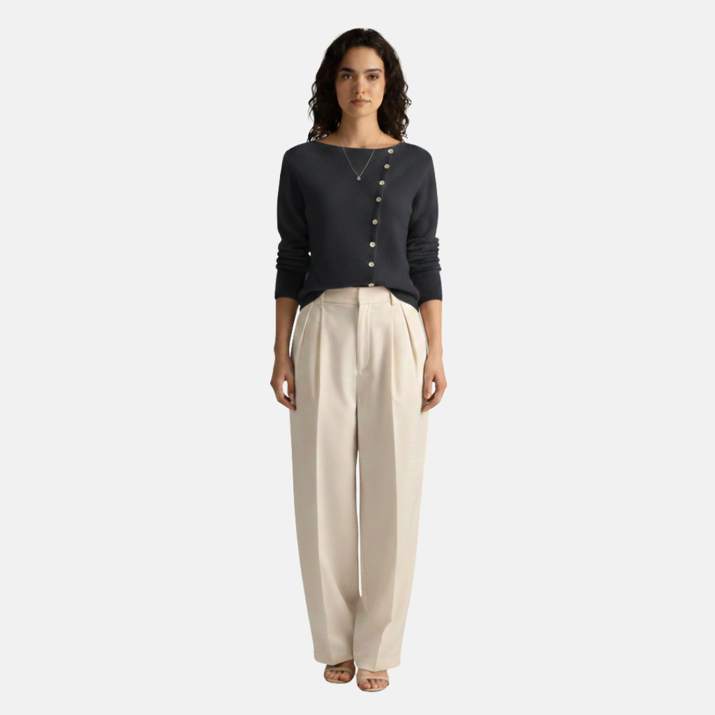 Lola | Asymmetric Button Cardigan