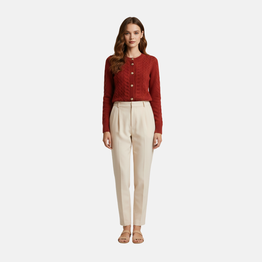 Philo | Cable Knit Cardigan Sweater