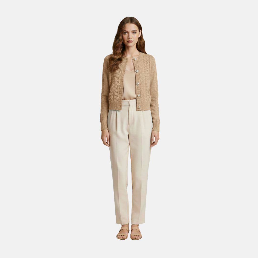 Philo | Cable Knit Cardigan Sweater