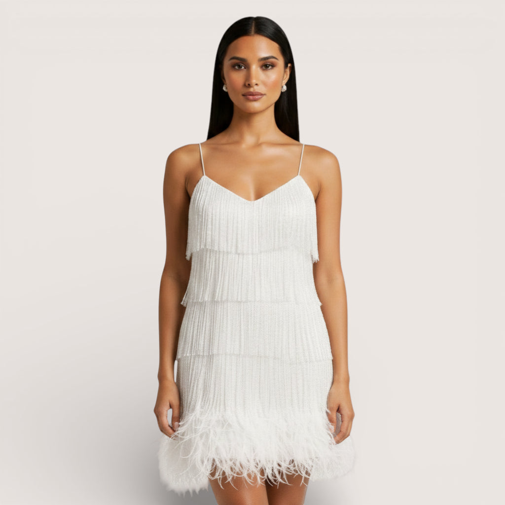 Elanor | Women’s Fringe Hem Mini Dress
