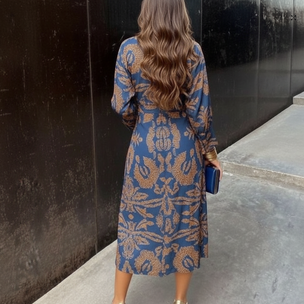 Luna | Women's Classic Midi Wrap Dress