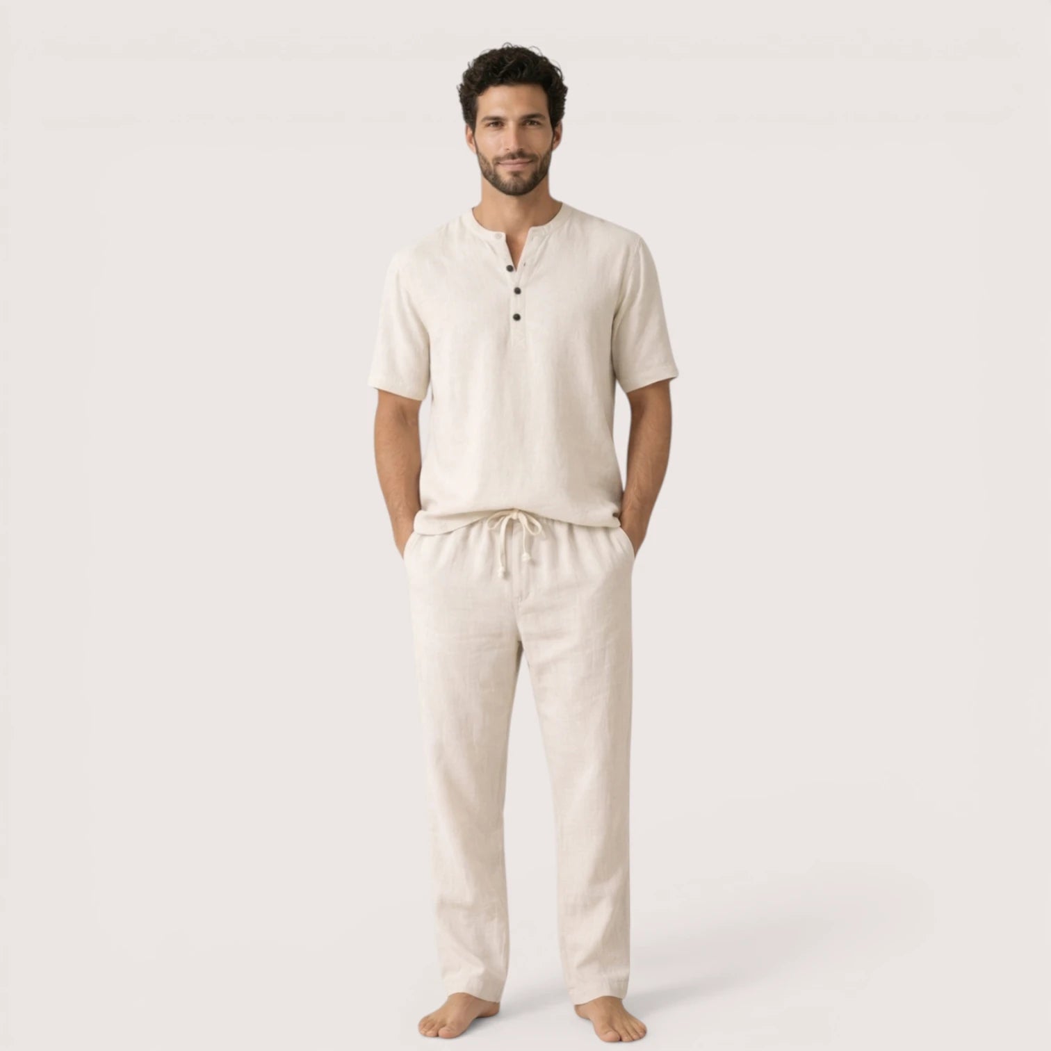 Rafferty | Men’s Cotton‑Linen Summer Shirt & Trousers Set