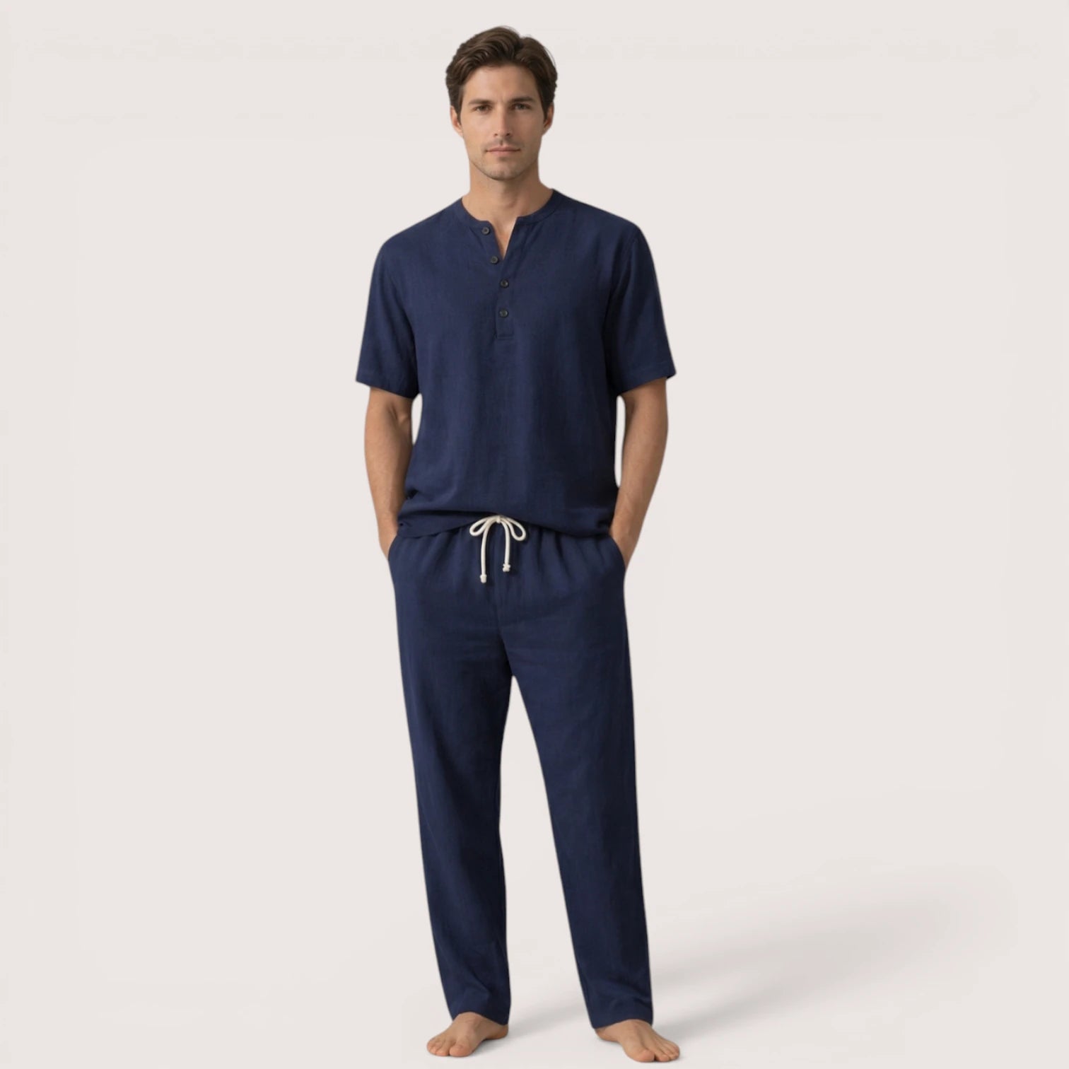 Rafferty | Men’s Cotton‑Linen Summer Shirt & Trousers Set
