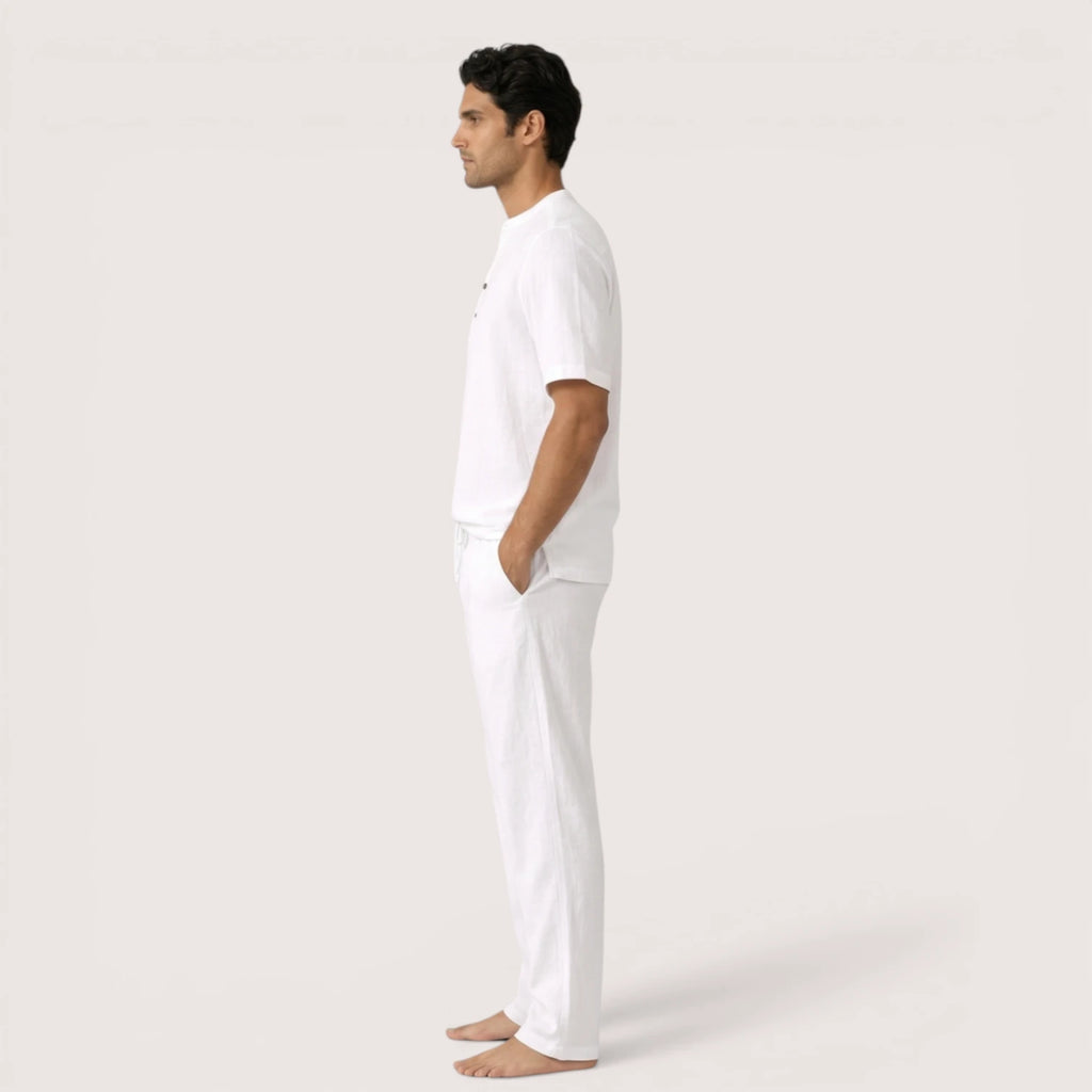 Rafferty | Men’s Cotton‑Linen Summer Shirt & Trousers Set