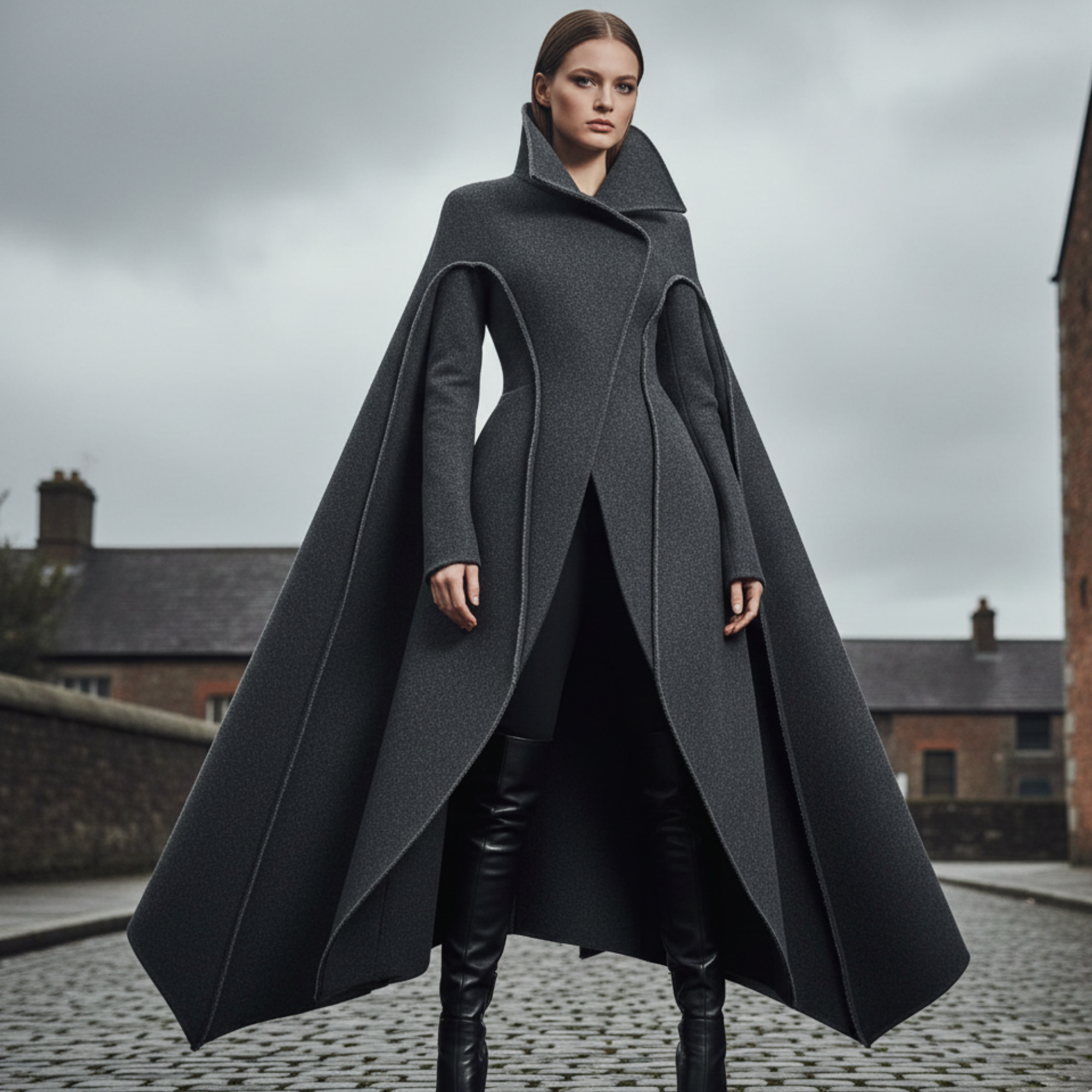 The Hera | Women’s Architectural Sculpted Coat