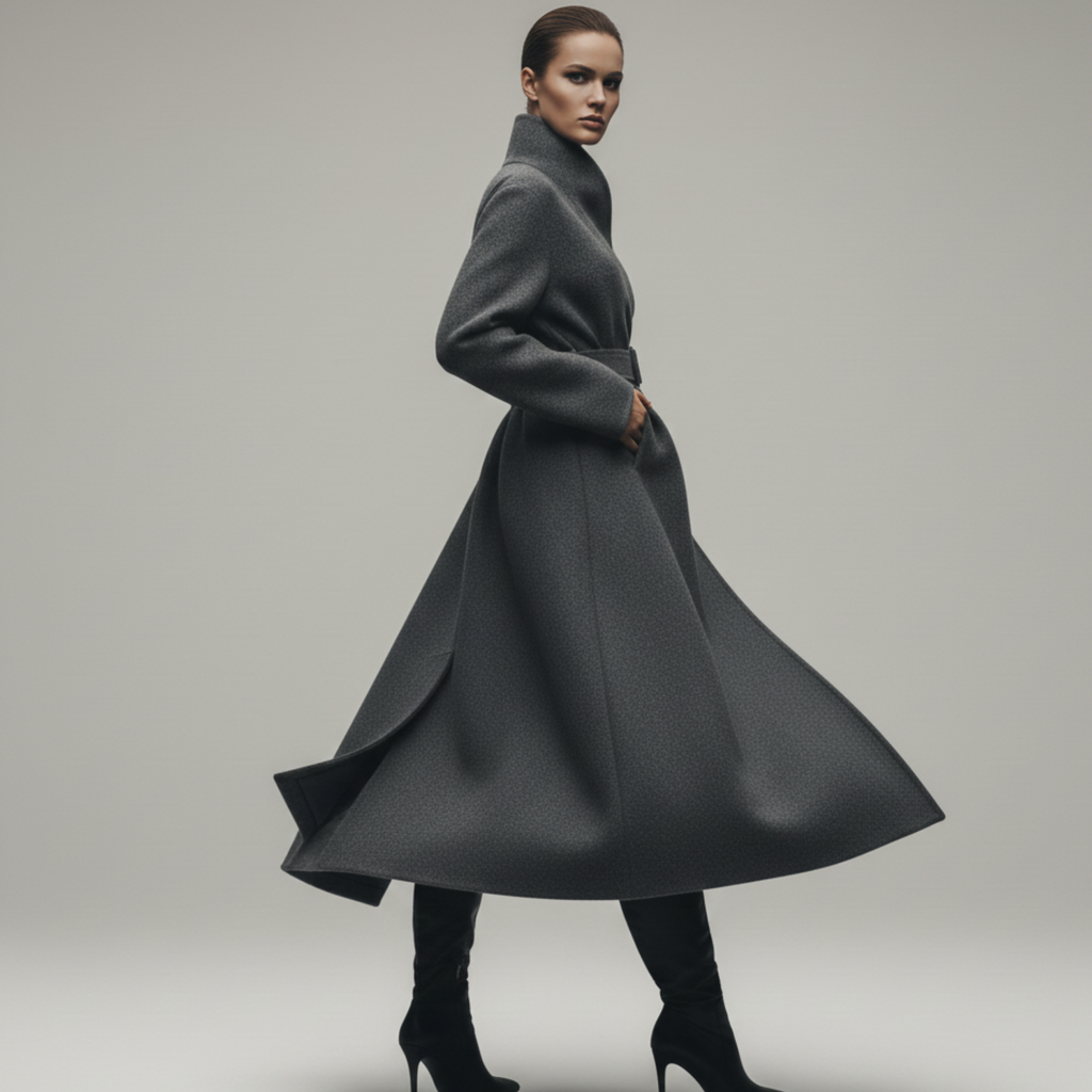 Selene | Women’s Long Belted Coat