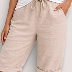 Clara | Women’s Linen Drawstring Shorts