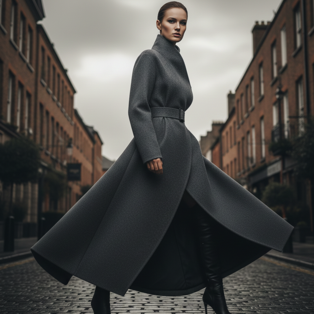 Selene | Women’s Long Belted Coat