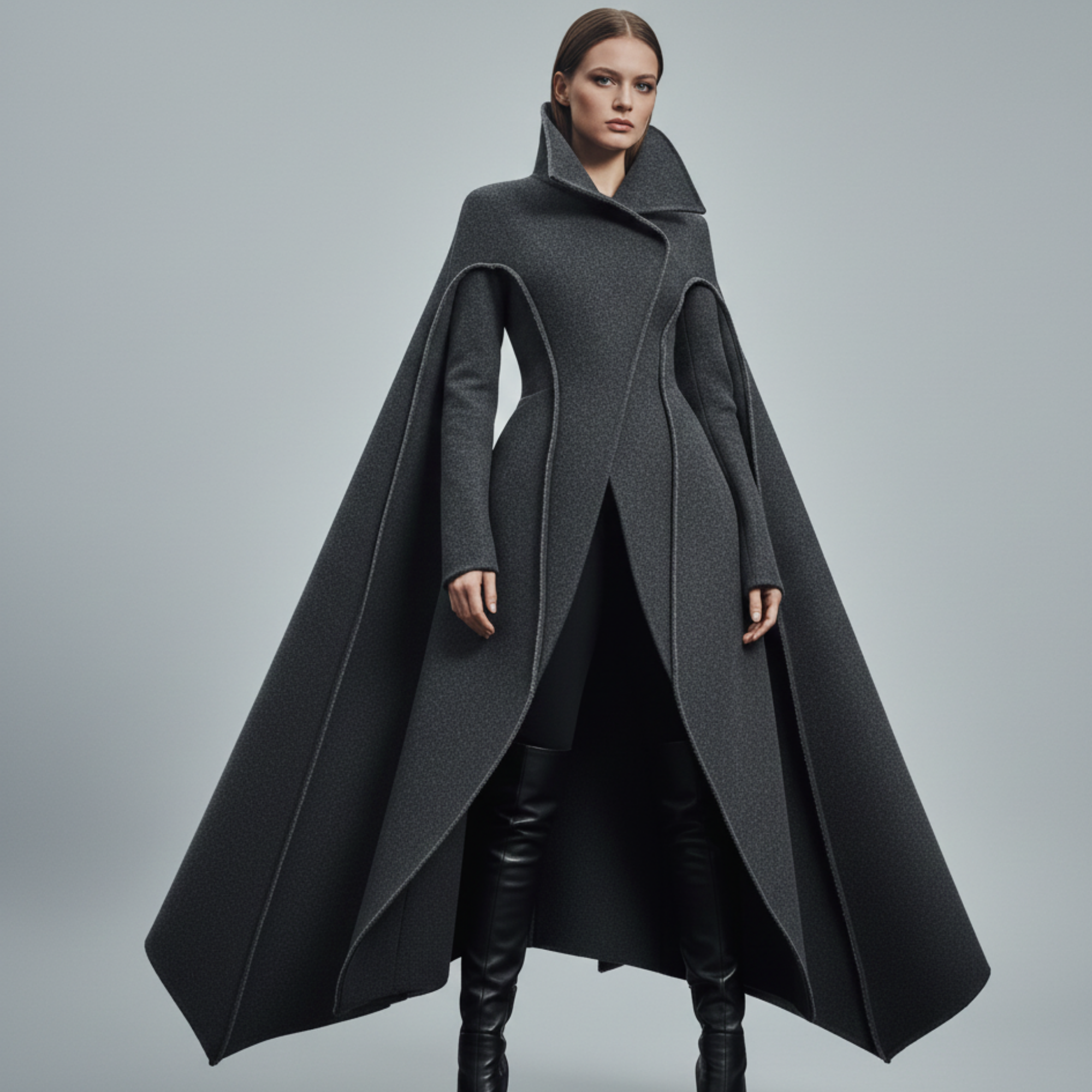 The Hera | Women’s Architectural Sculpted Coat