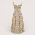 Liana | Women’s Floral Corset Midi Dress