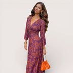 Luna | Women's Classic Midi Wrap Dress