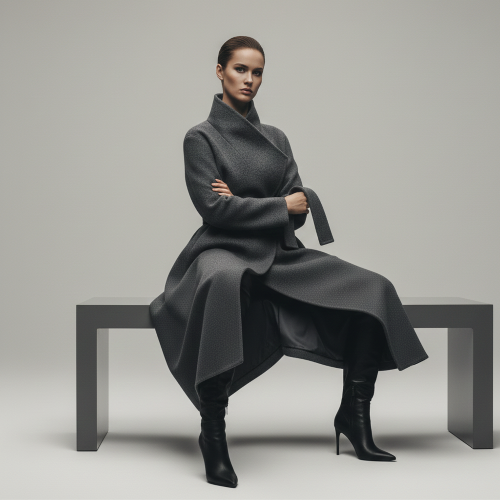 Selene | Women’s Long Belted Coat
