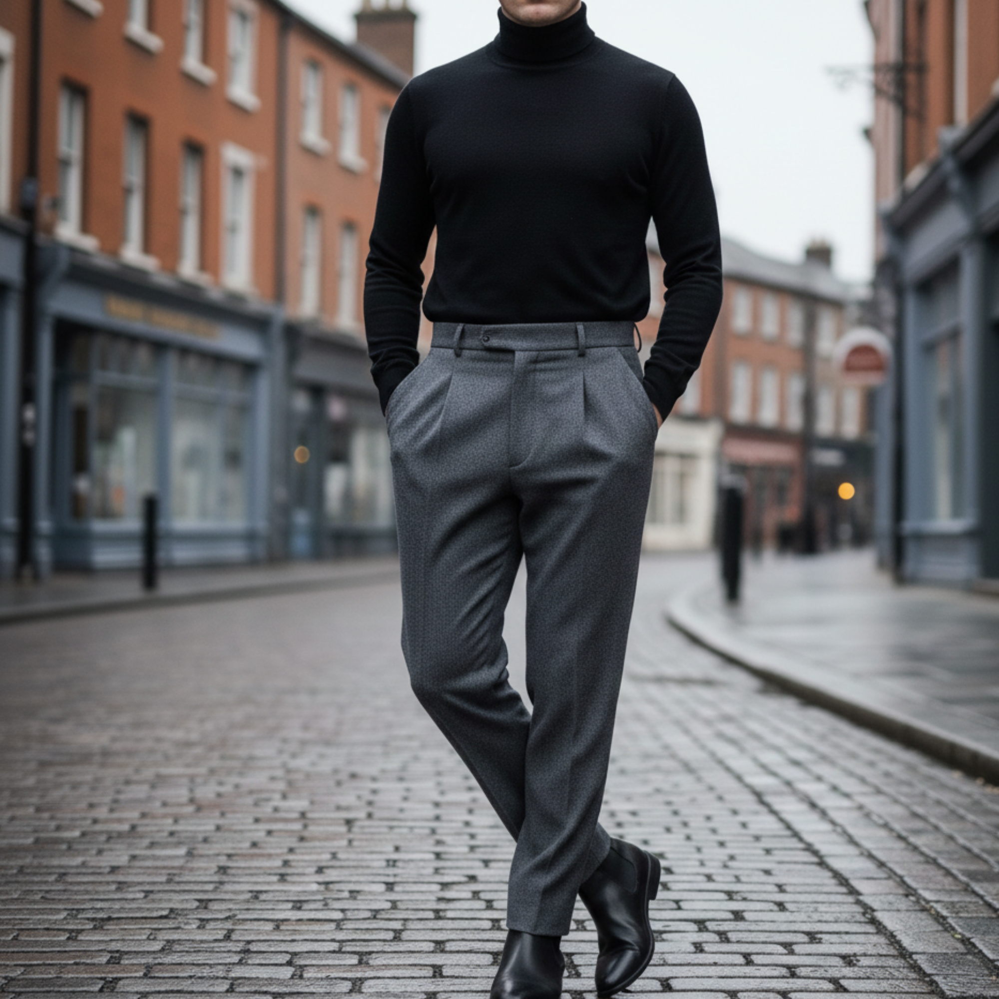 Rowin | Men’s Turtleneck Sweater for Everyday Wear