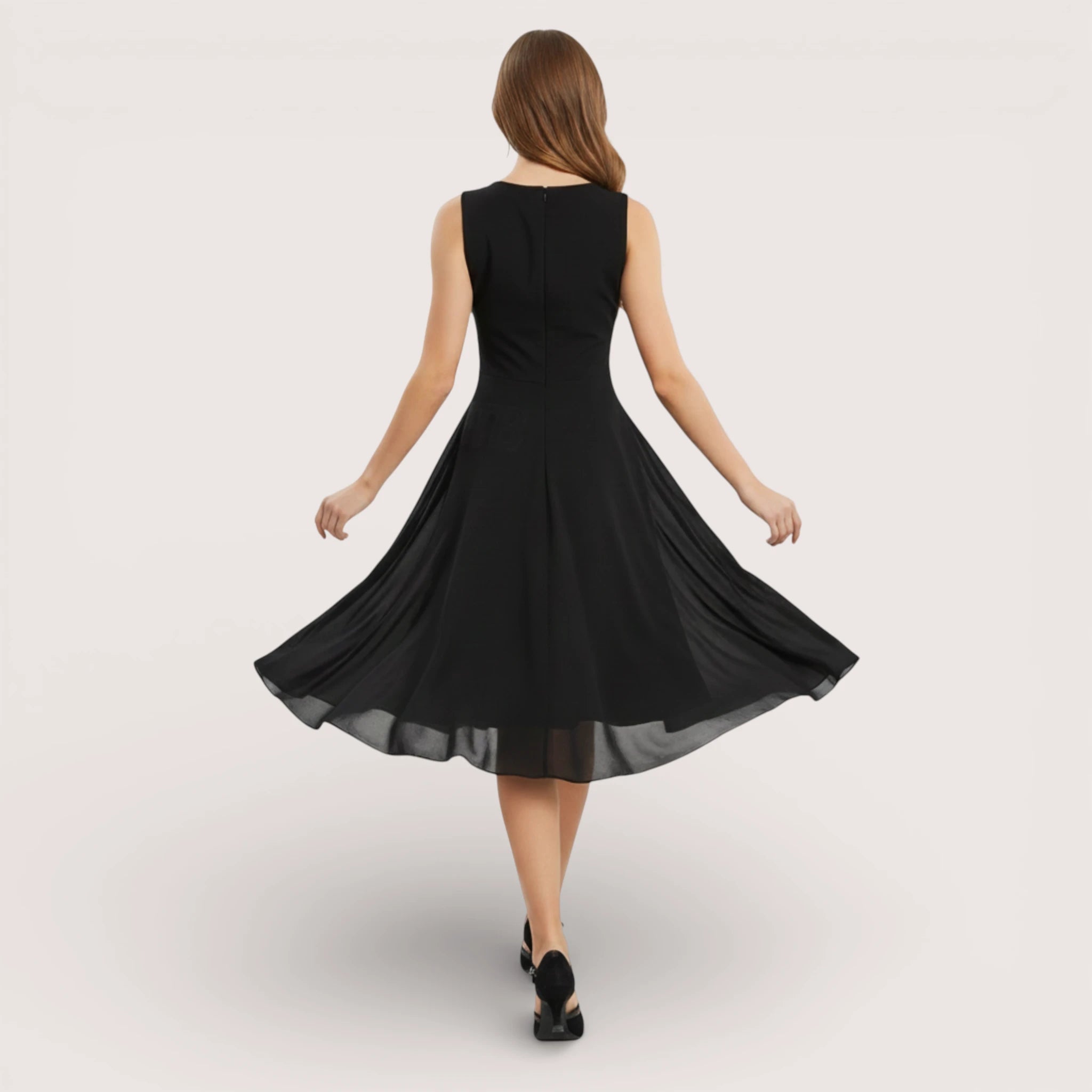 Verona | Black Suede Heels for Women