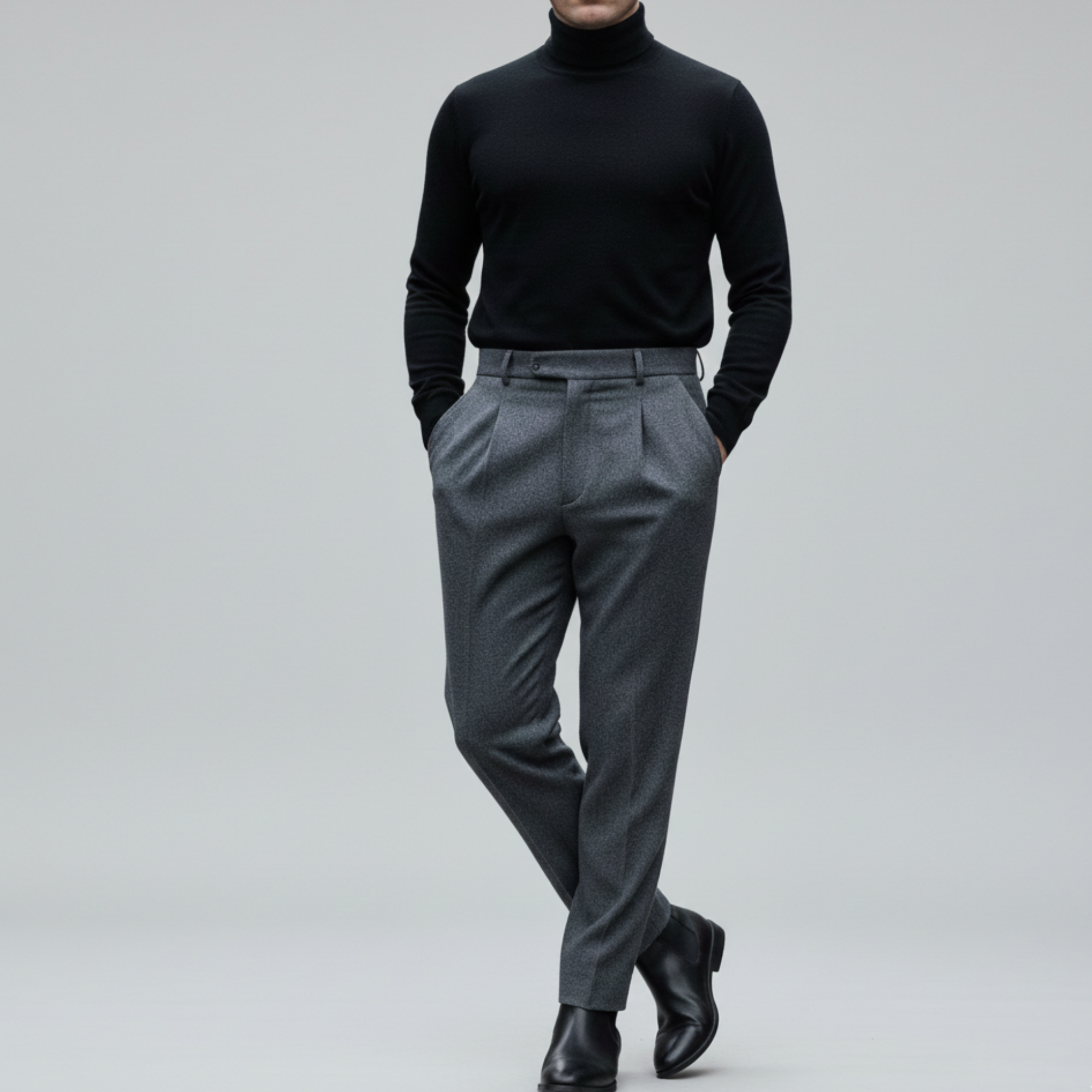 Rowin | Men’s Turtleneck Sweater for Everyday Wear