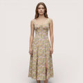 Liana | Women’s Floral Corset Midi Dress