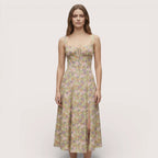Liana | Women’s Floral Corset Midi Dress