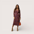 Luna | Women's Classic Midi Wrap Dress