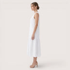 Liora | Women’s Sleeveless Button Midi Dress