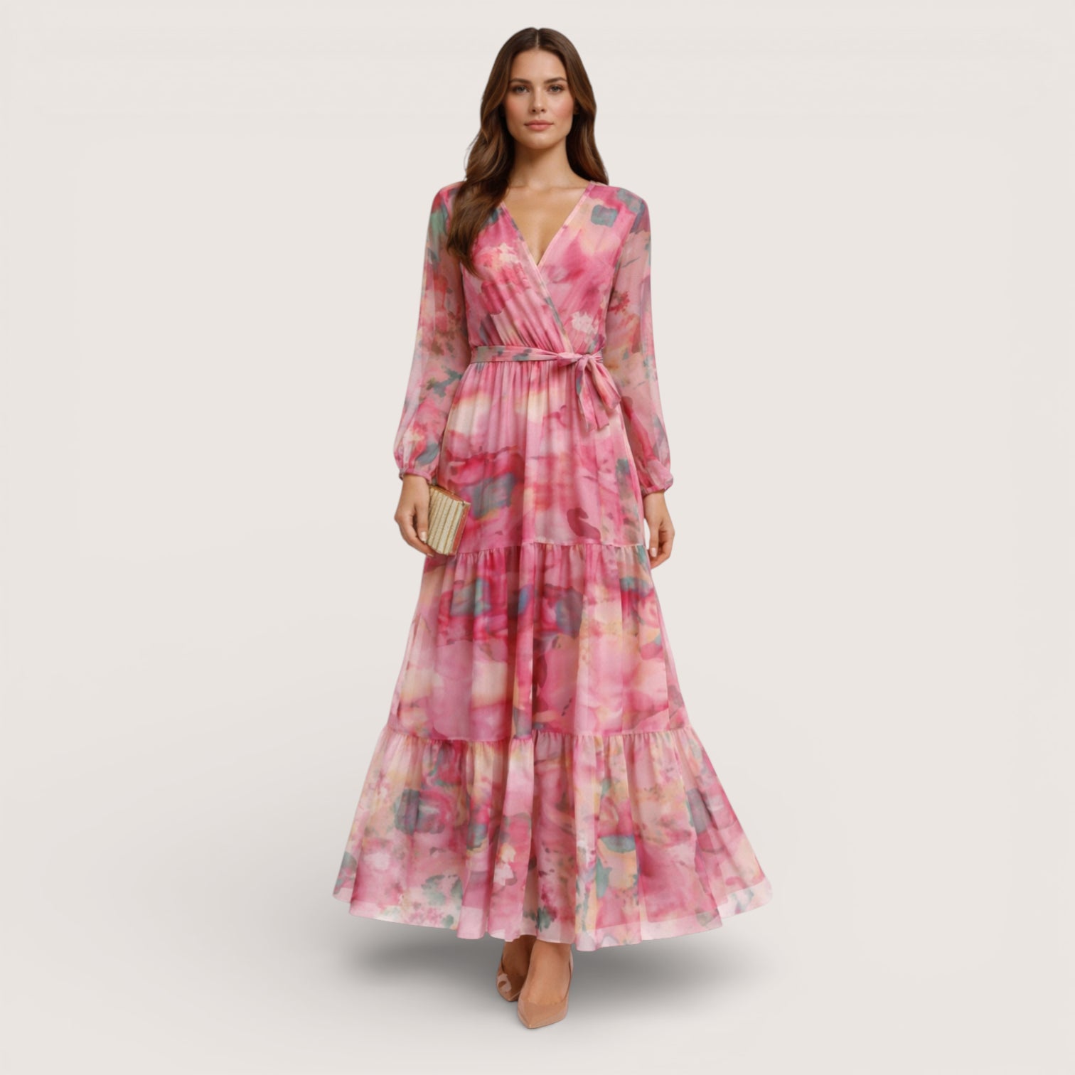 Alessia | Women’s Floral Wrap Maxi Dress