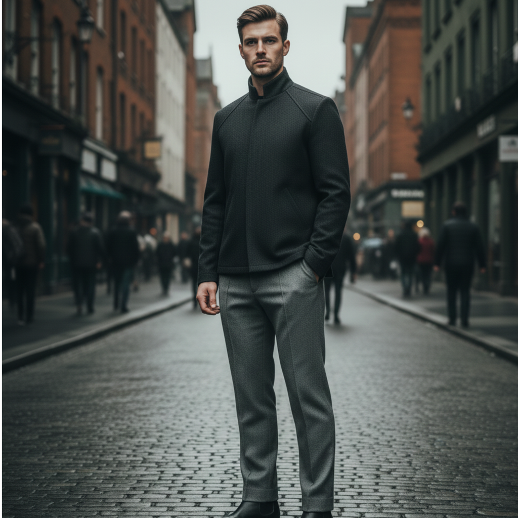 The Alaric | Men’s Textured Winter Blazer