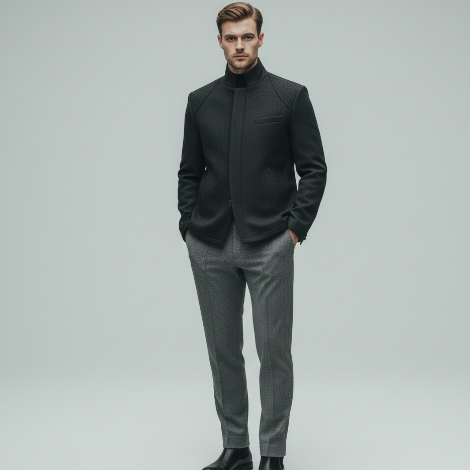 The Alaric | Men’s Textured Winter Blazer