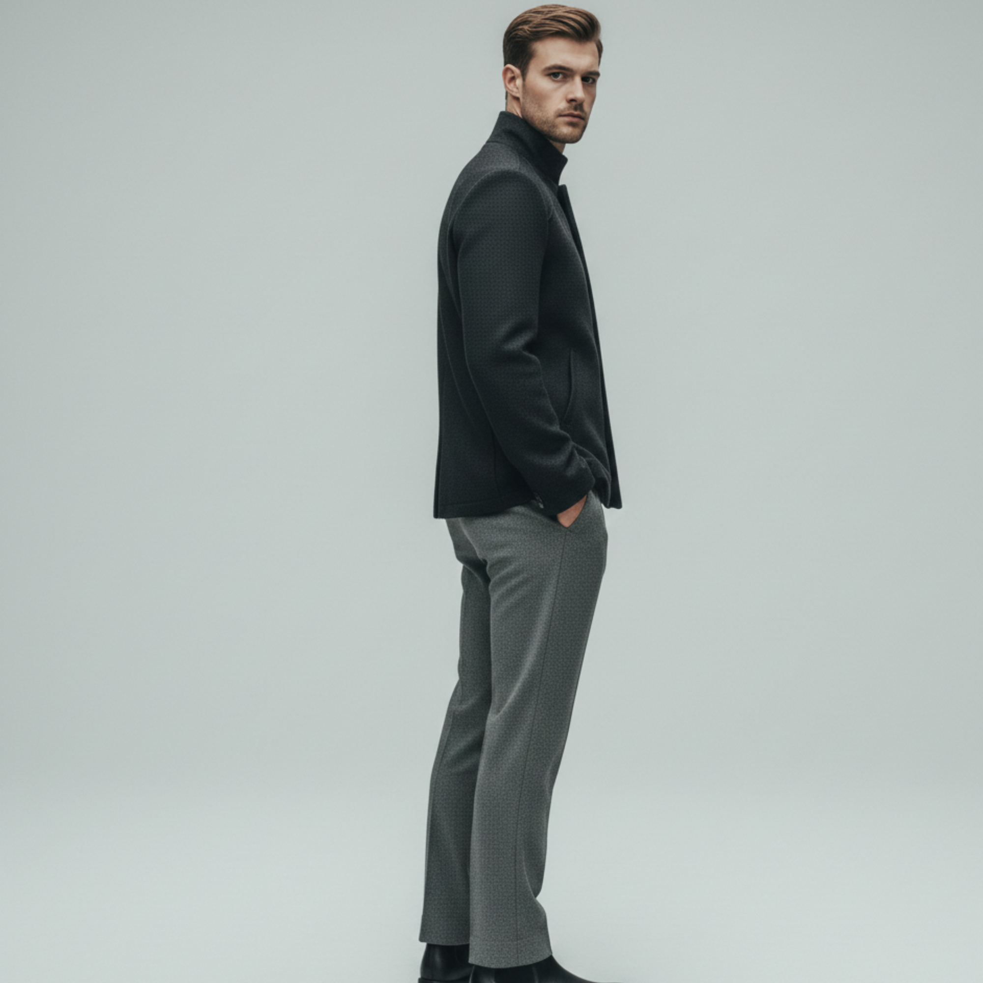 The Alaric | Men’s Textured Winter Blazer