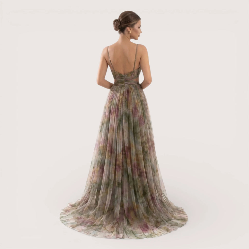 Cressida | Women’s Watercolour Print Maxi Dress