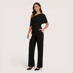 Aveline |Tailored One-Shoulder Wide-Leg Jumpsuit