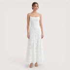 Liora | Floral Pattern Sleeveless Maxi Dress