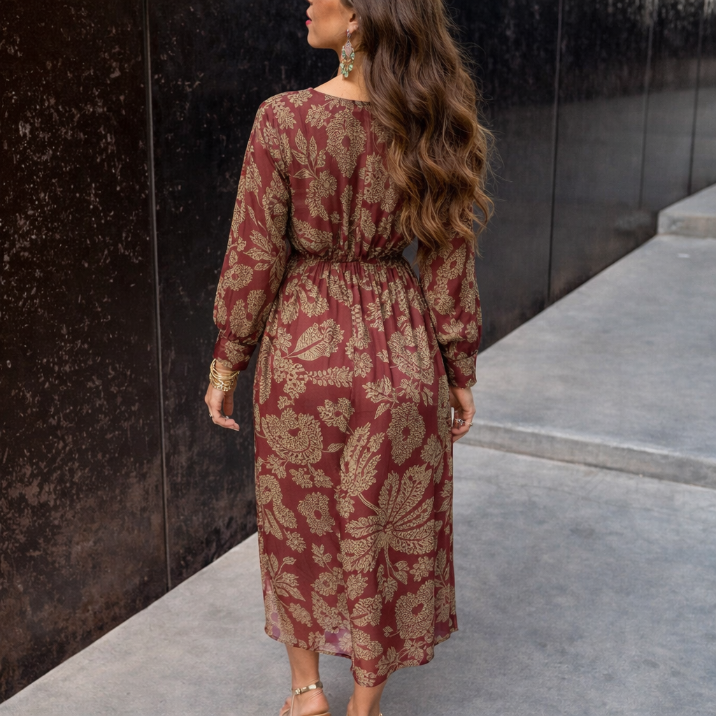 Luna | Women's Classic Midi Wrap Dress