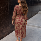 Luna | Women's Classic Midi Wrap Dress