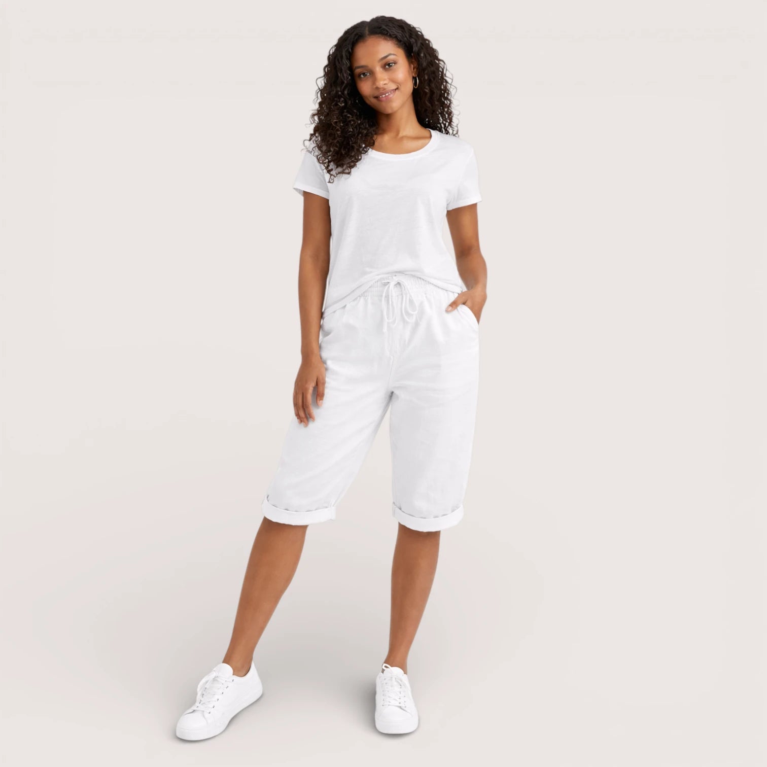 Clara | Women’s Linen Drawstring Shorts