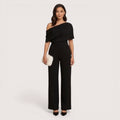 Aveline |Tailored One-Shoulder Wide-Leg Jumpsuit