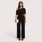 Aveline |Tailored One-Shoulder Wide-Leg Jumpsuit