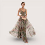 Cressida | Women’s Watercolour Print Maxi Dress