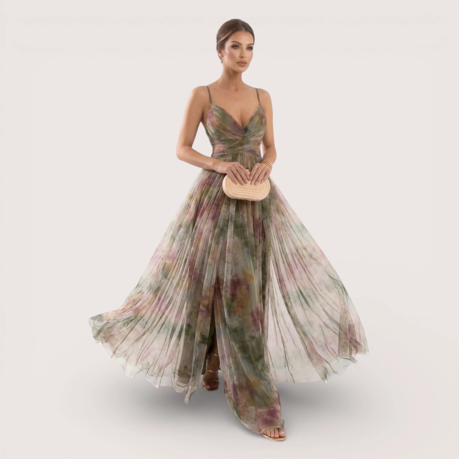 Cressida | Women’s Watercolour Print Maxi Dress