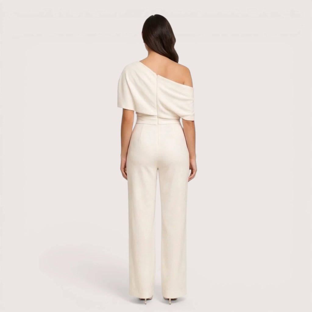 Aveline |Tailored One-Shoulder Wide-Leg Jumpsuit