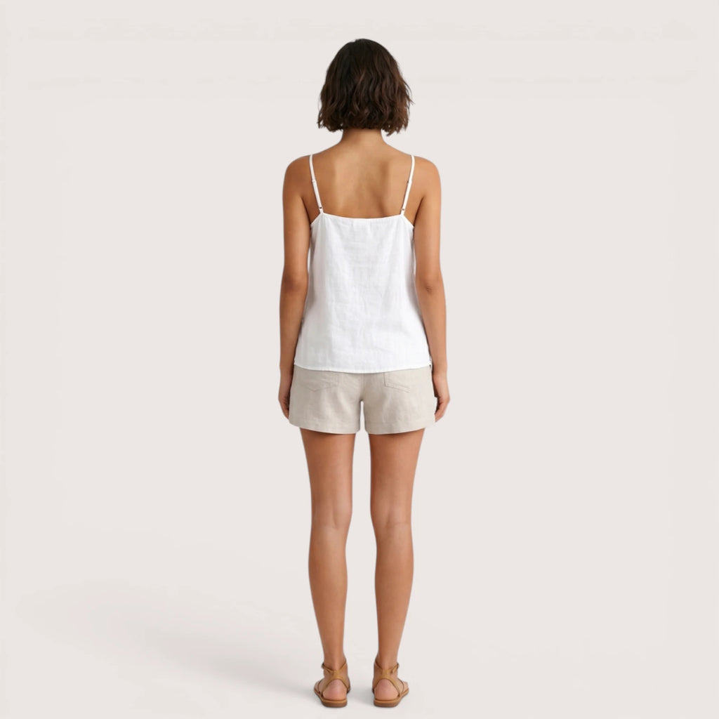 Seraphina | Women’s Spaghetti Strap Linen Top