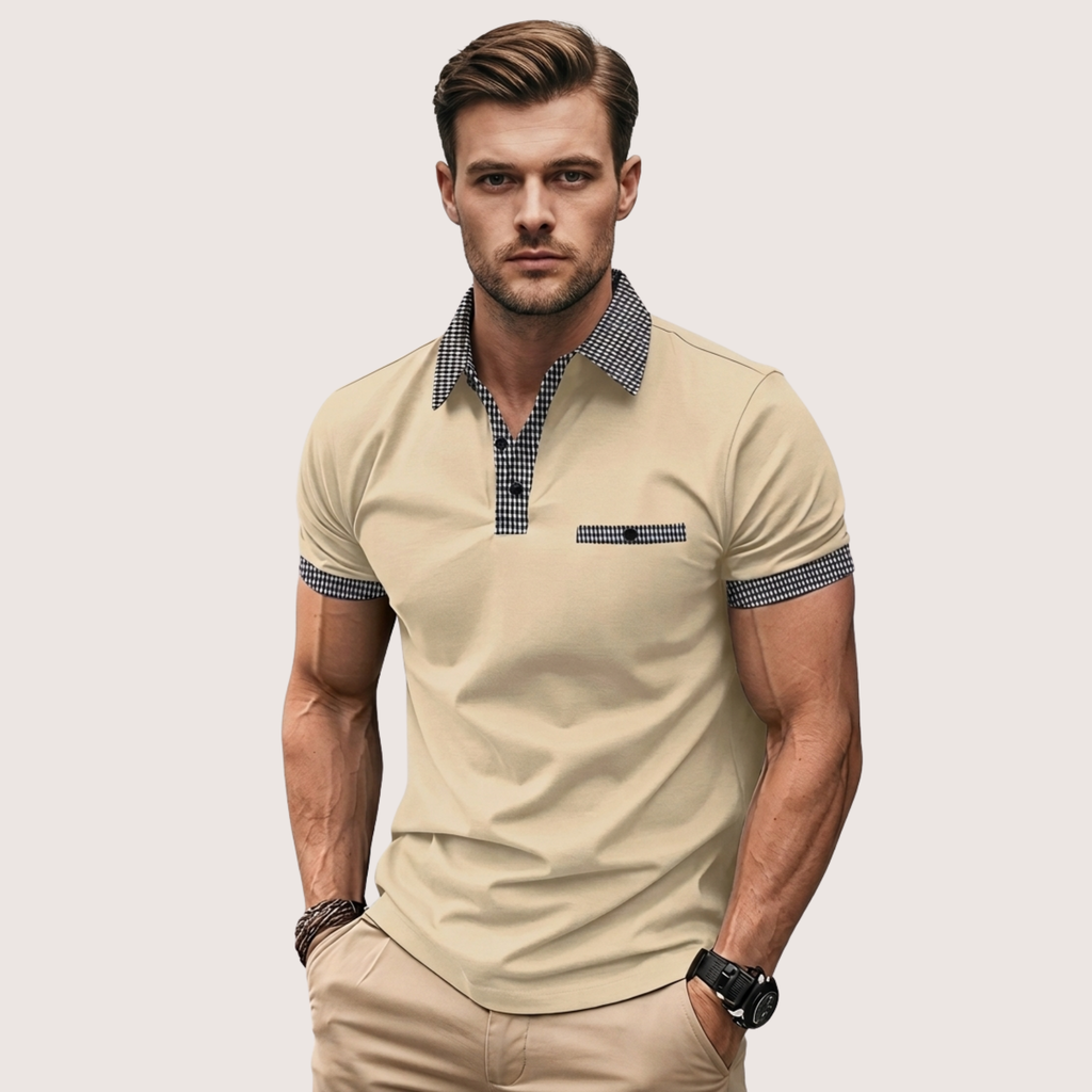 Cairo | Men’s Contrast Collar Polo Shirt