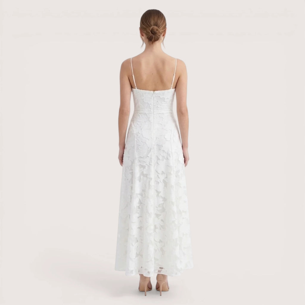 Liora | Floral Pattern Sleeveless Maxi Dress
