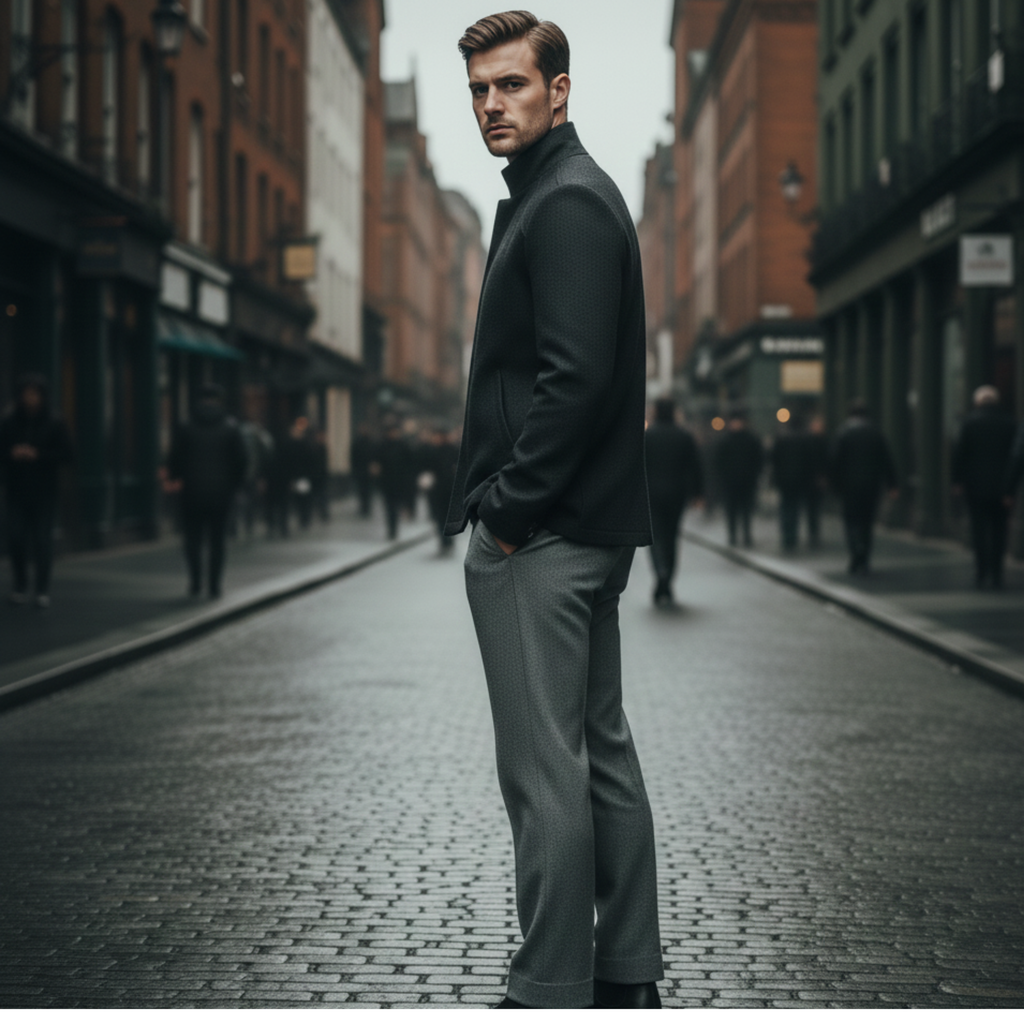 The Alaric | Men’s Textured Winter Blazer