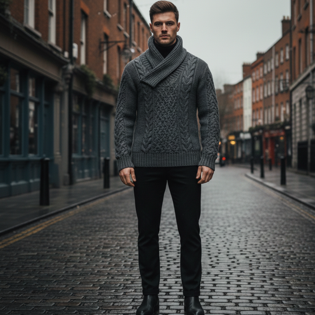 Rowan | Men’s Cable Knit Sweater