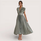 Elowen | Women’s Pleated Midi Dress